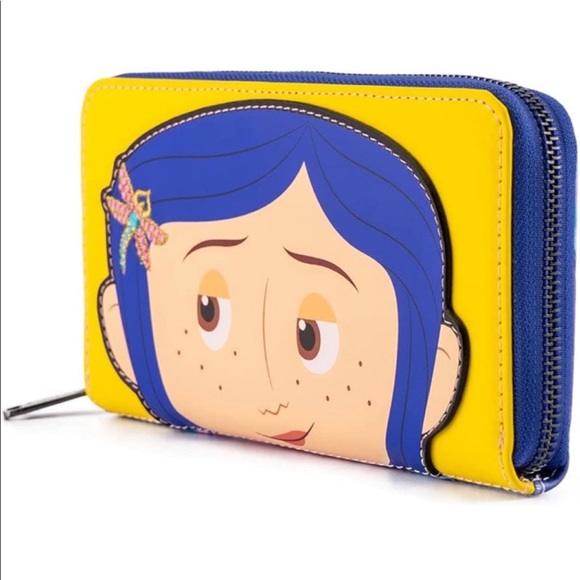 Loungefly Coraline Raincoat and Coraline Doll Portal Wallet & Button Key - Picture 10 of 11
